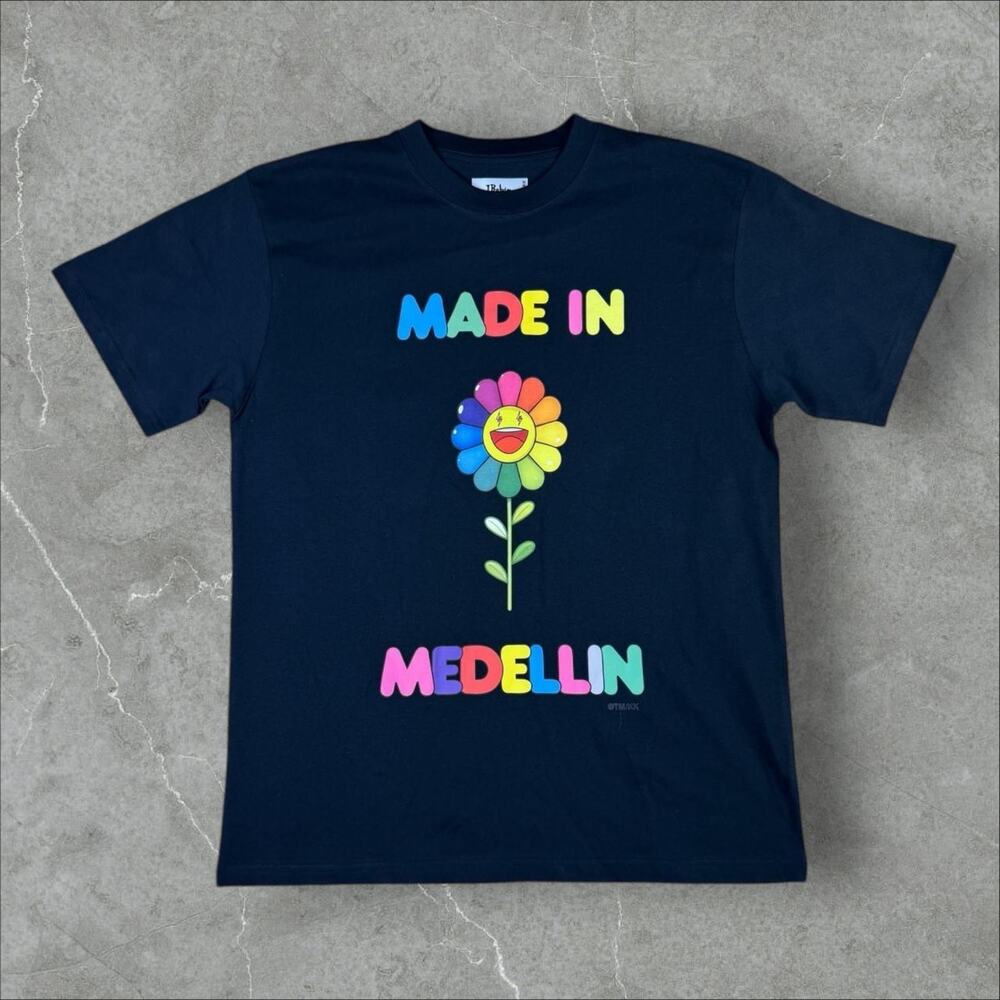 J Balvin x Takashi Murakami Collab "Made In Medellin" Tee M